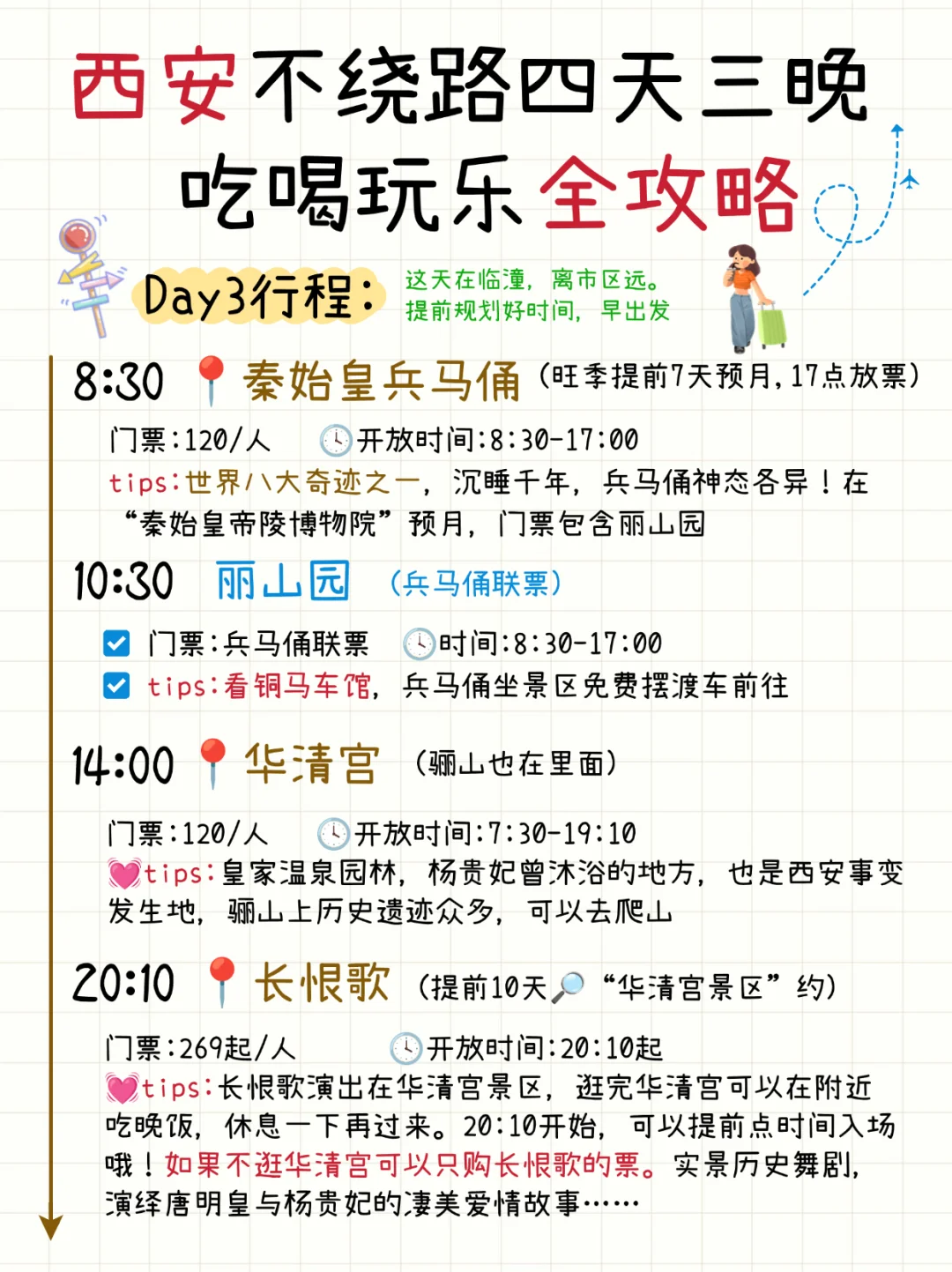 西安旅游攻略|4天3夜超详细‼️不绕路