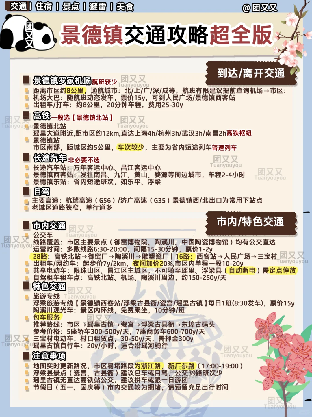 景德镇旅游攻略🌺超细+避雷指南‼食住行版