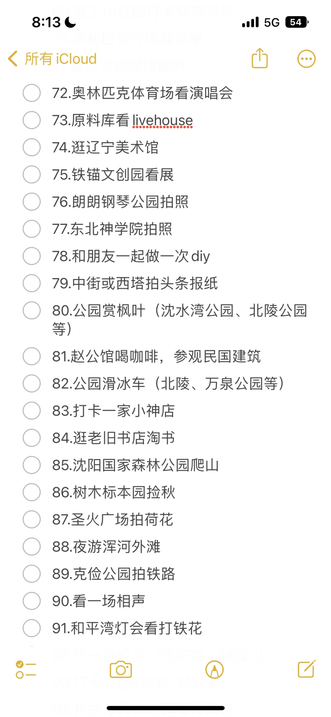 关于沈阳的100件小事清单🧾