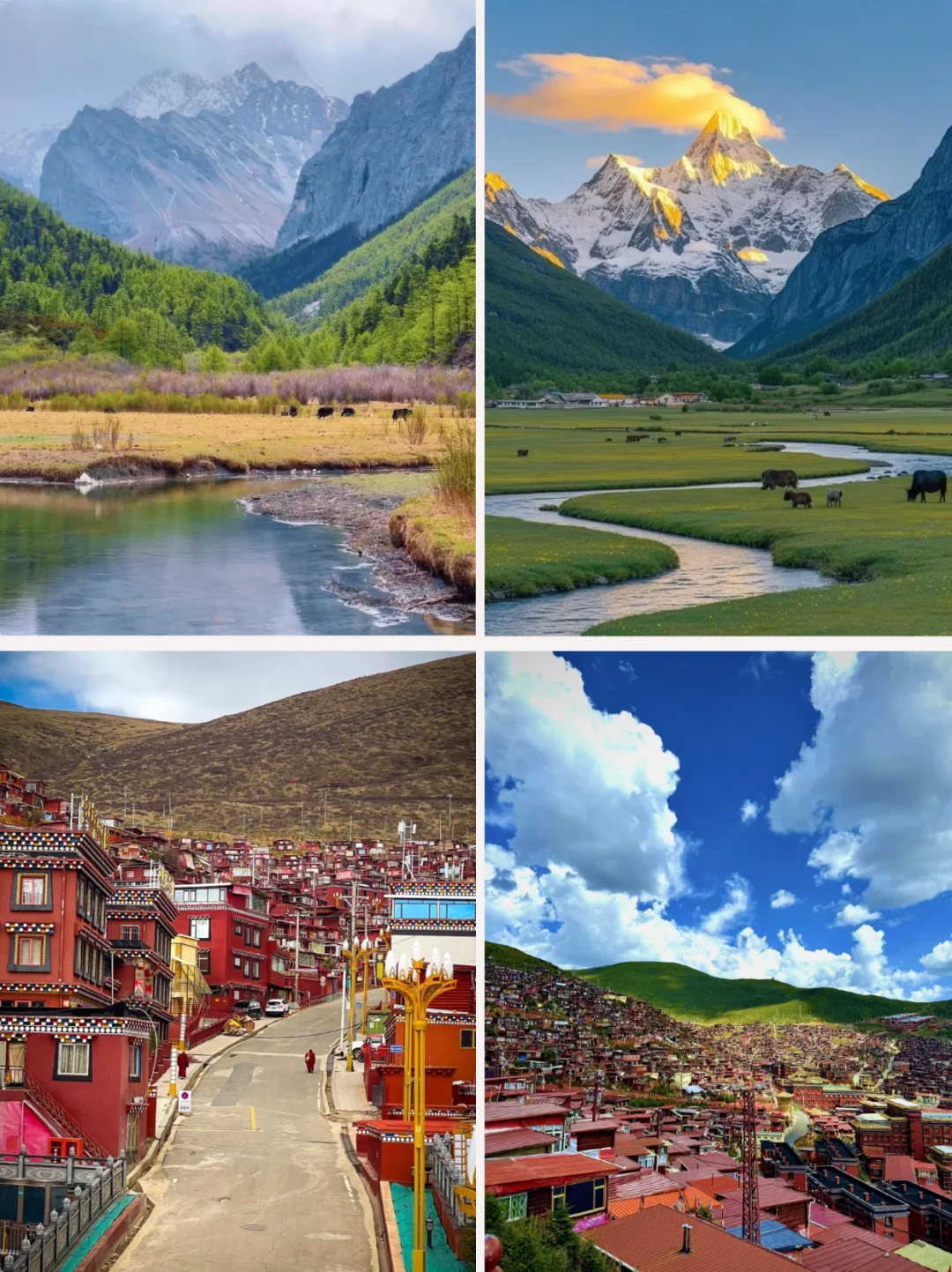 本地土著熬夜整理川西地图旅游攻略❗速🐎