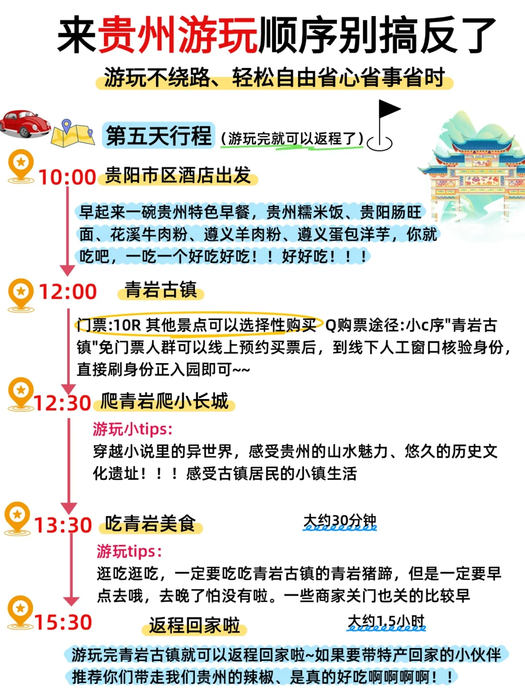 贵州旅游攻略丨5天4晚不绕路路线+门票指南