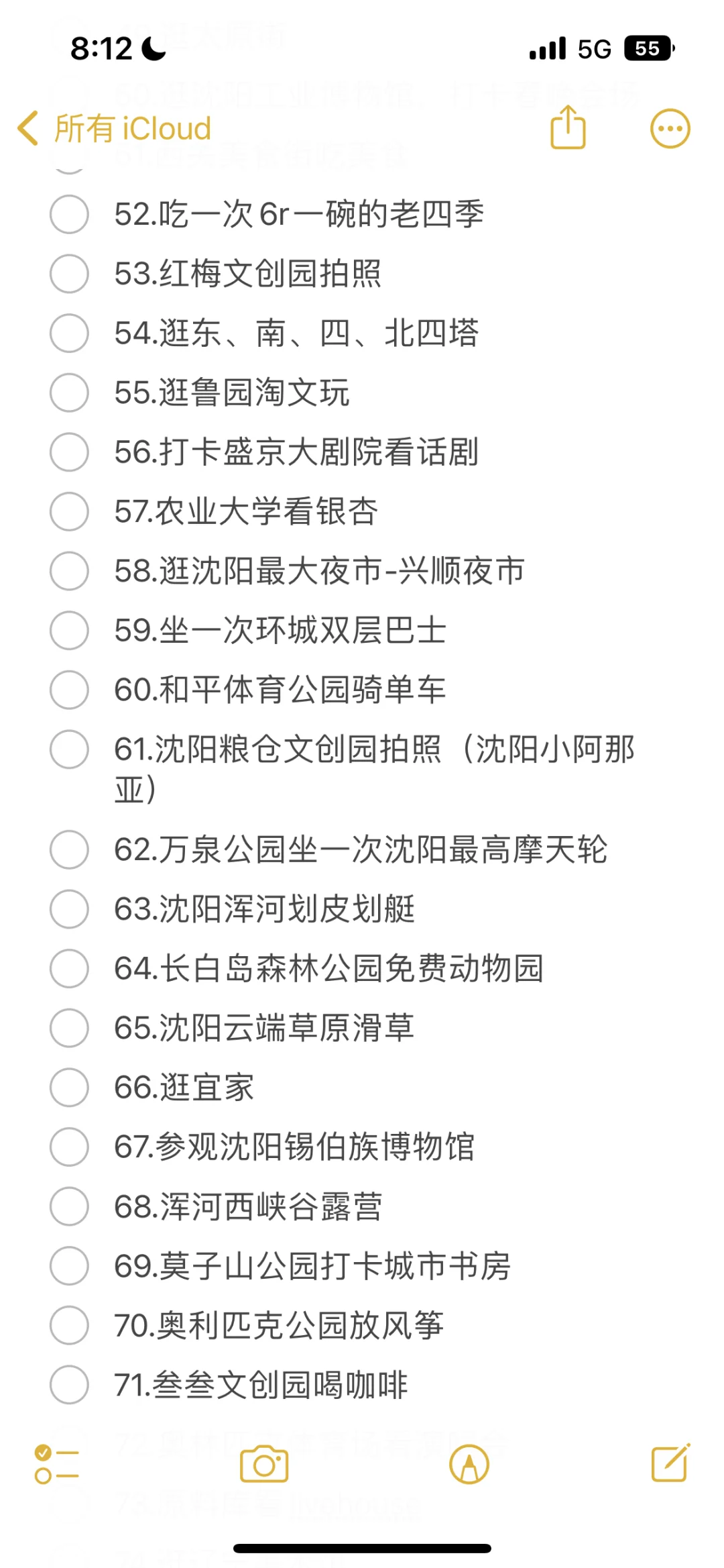 关于沈阳的100件小事清单🧾