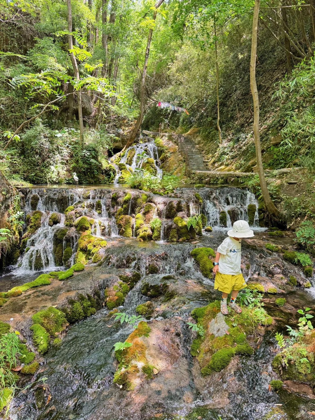 西安2天1夜✅带娃去童话森林住木屋玩瀑布~