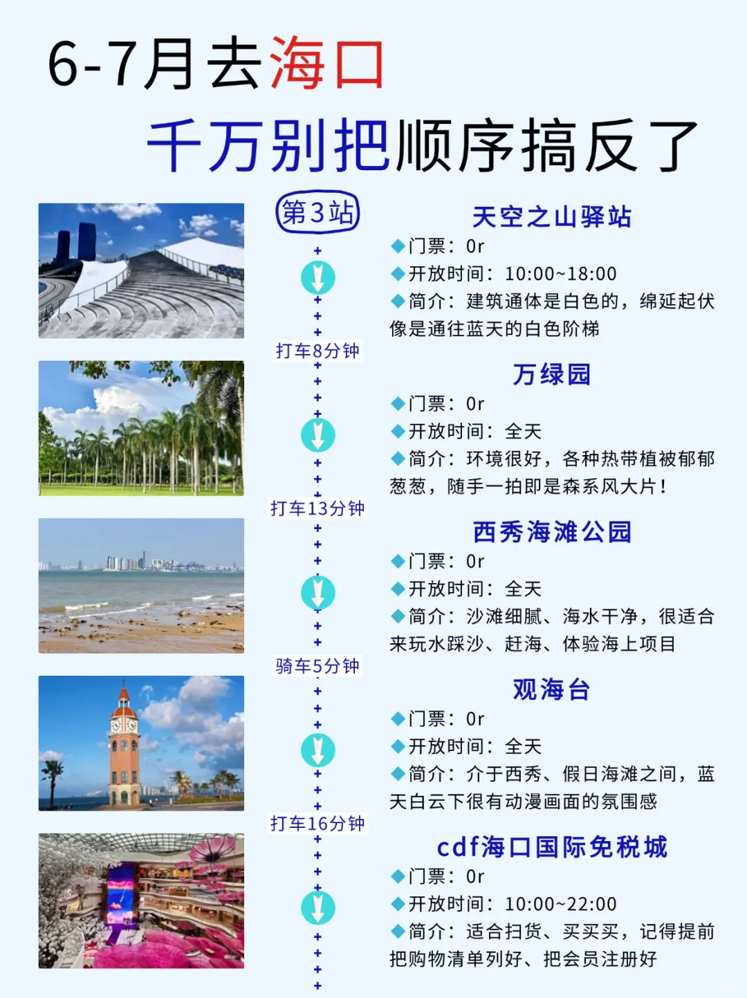 6-7🈷️要来海口旅游的姐妹👭，收好这份攻略