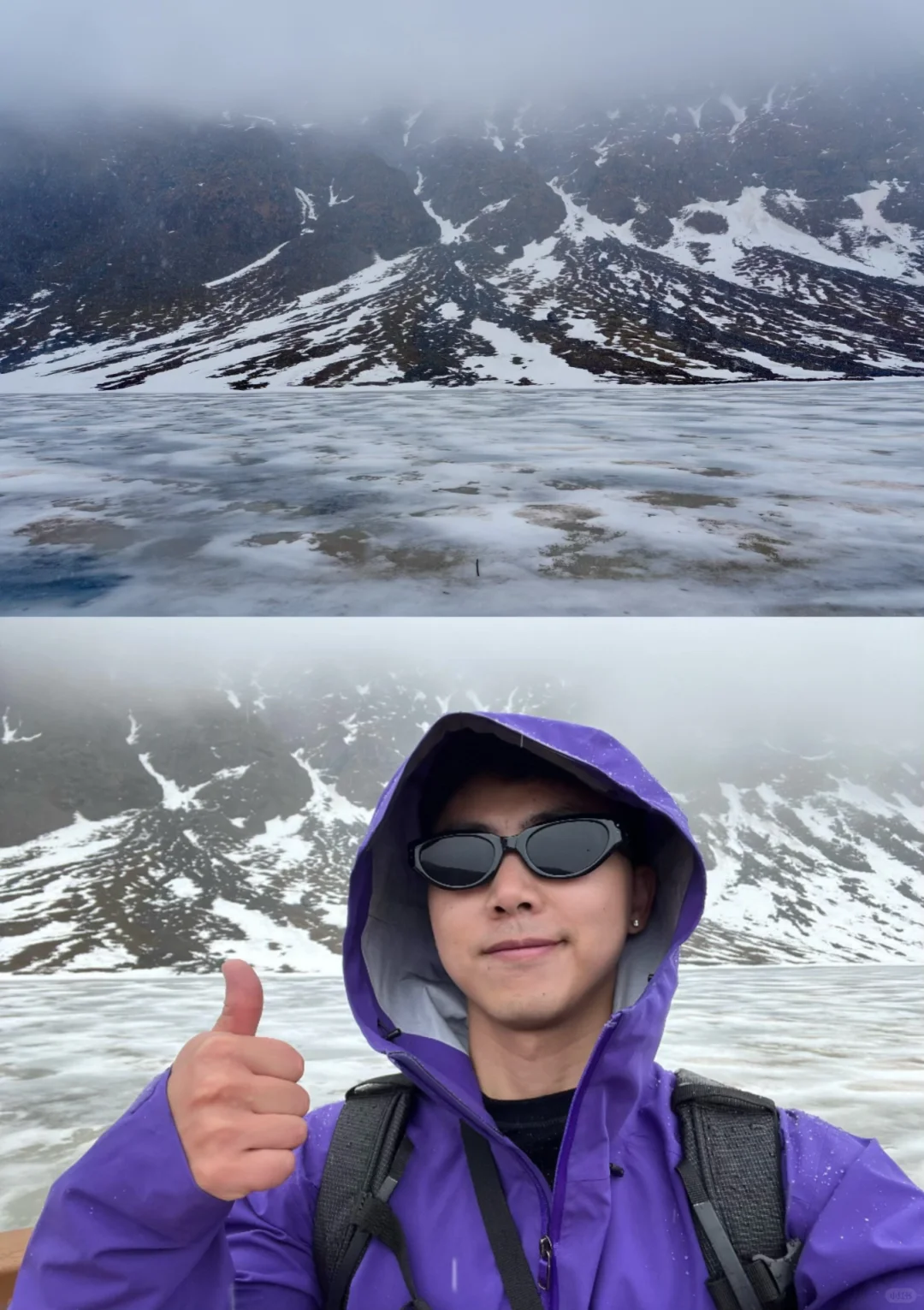 我在阿尔沟的雪山上找到了心动的感觉💓