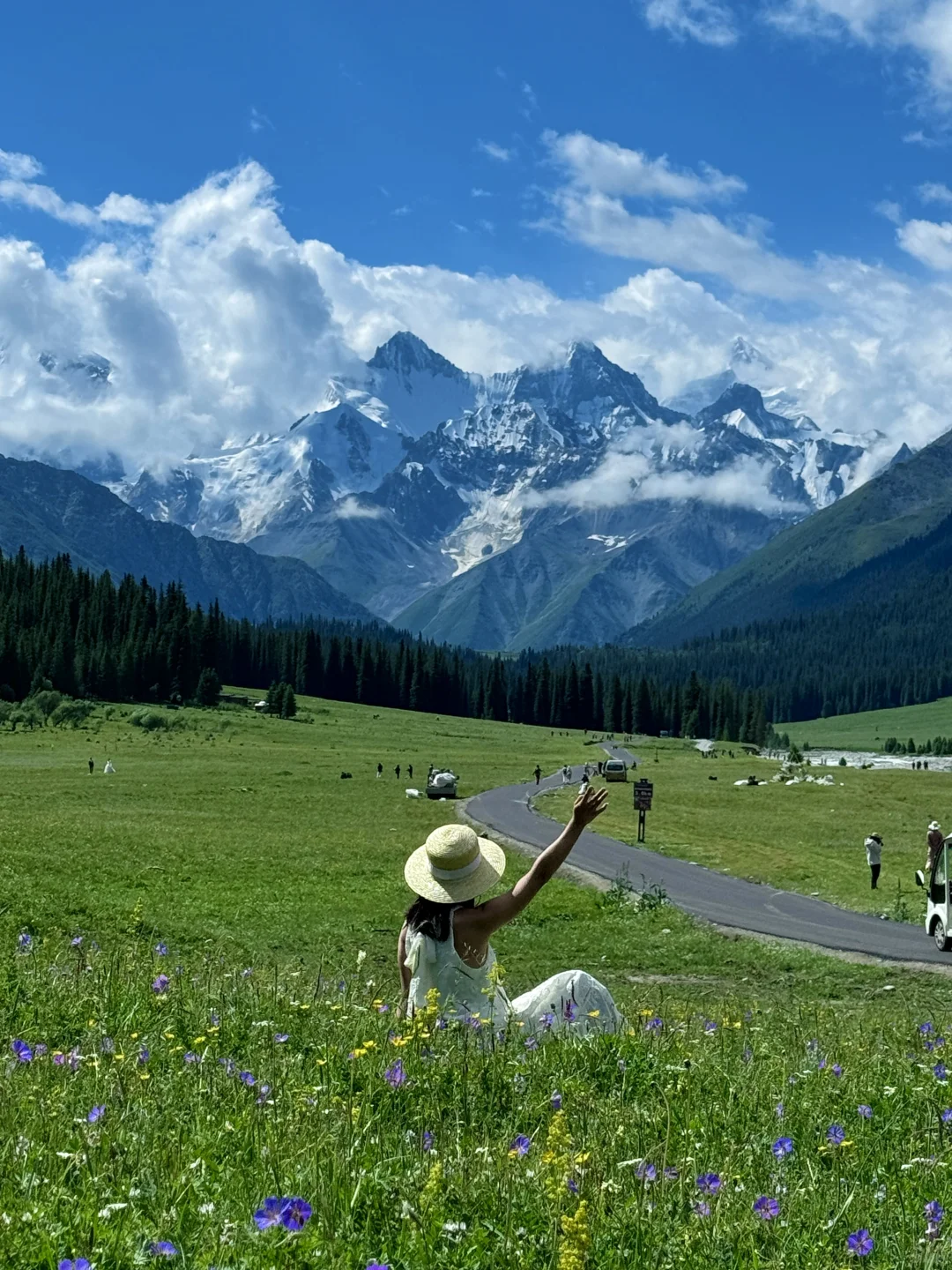 “在新疆拍到了我的人生live图~”