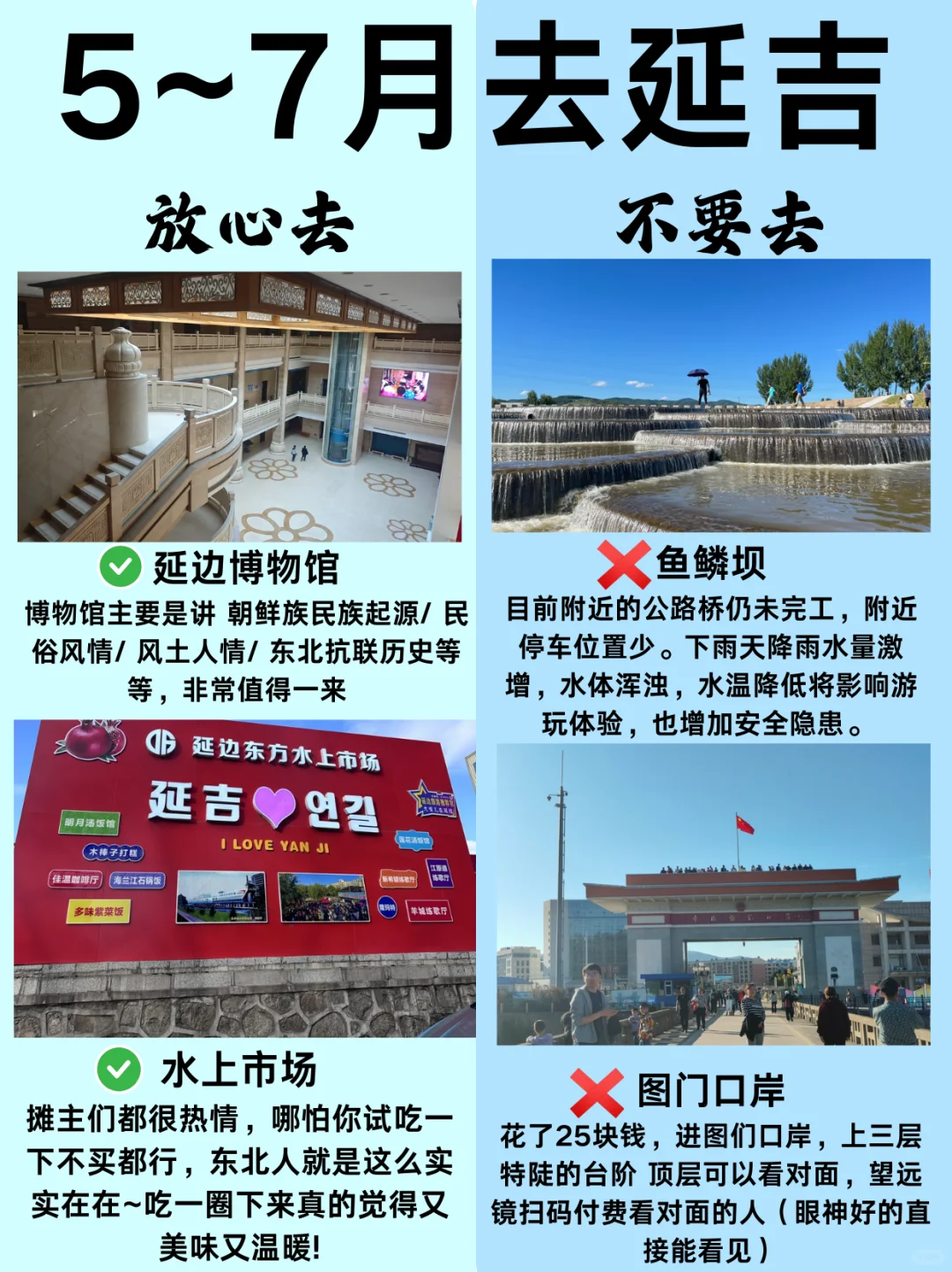 听劝👂5～7月去延吉的姐妹👭码住（巨全！！）