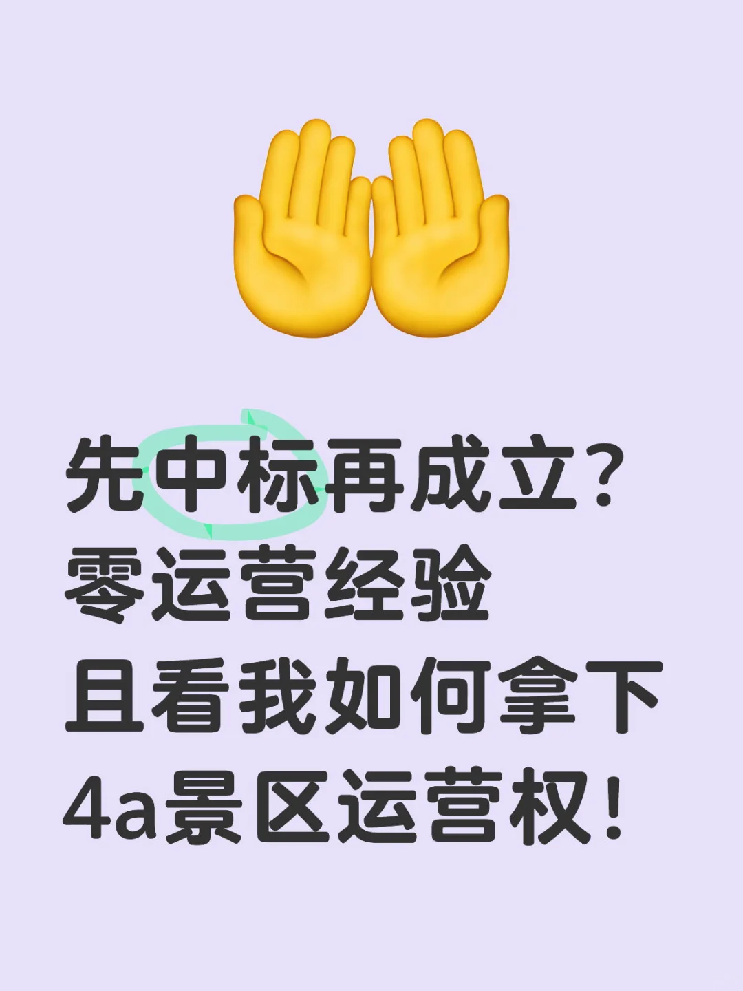 零运营经验且看我如何拿下4a景区运营权！
