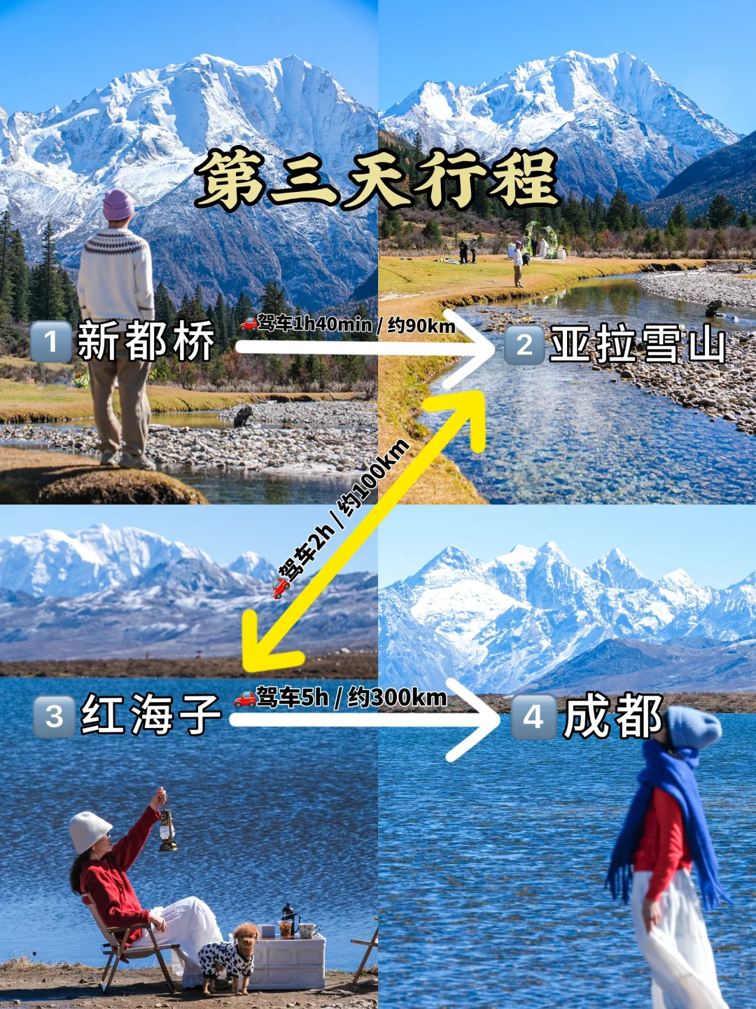 川西3日游!对自己路线攻略满意的睡不着!!!