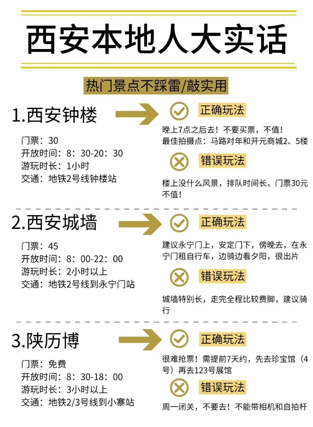 我嘞个豆哇！西安旅游攻略也太全了叭~