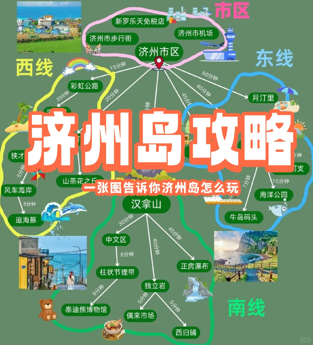 Korea一张图的济州岛旅游攻略