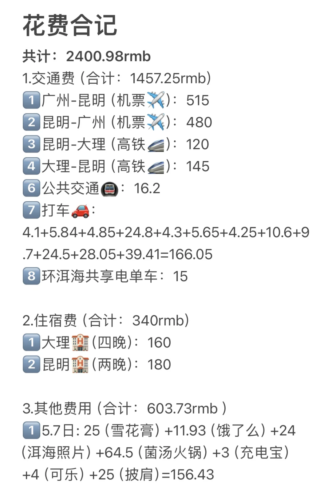 淡季去云南旅游花费没有想象中的贵