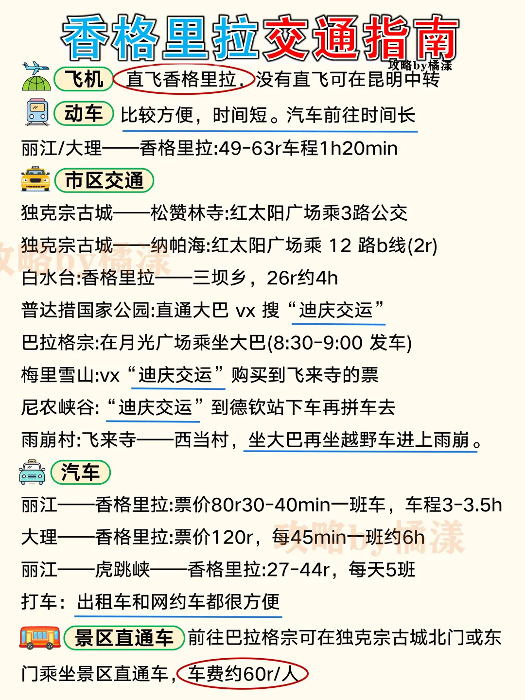 香格里拉旅游攻略🔥景点路线避雷交通住宿❤️