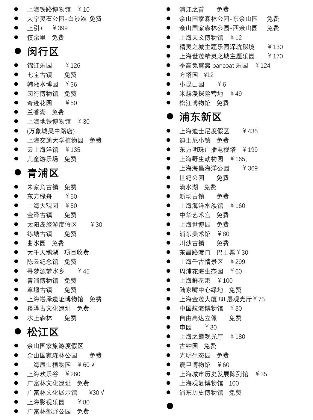 上海旅行的各个景点分享