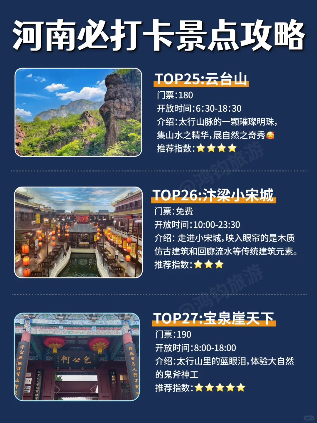 河南27个景点介绍｜文末附旅行文案💙