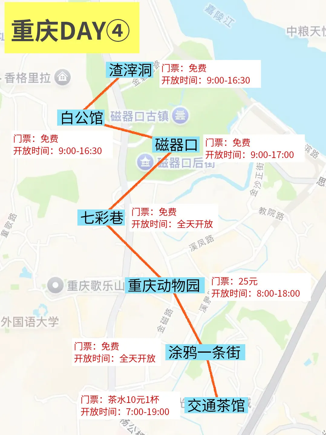 花6小时整理的重庆旅游攻略✍🏻️满意了