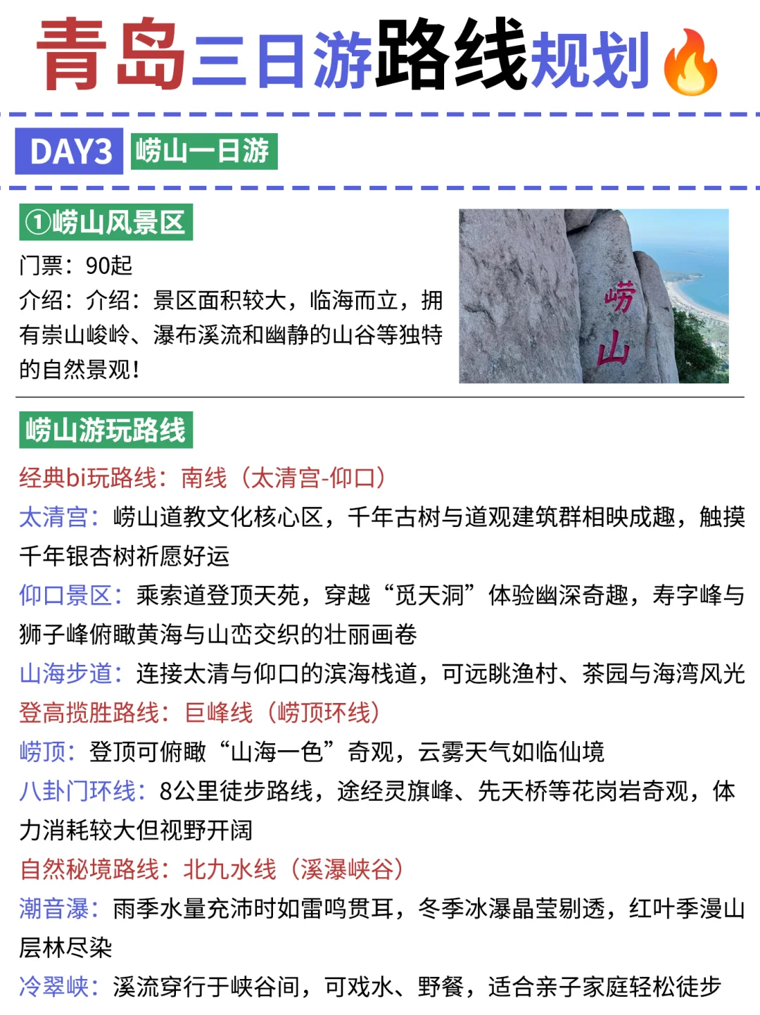 青岛土著👱手绘地铁➕景点路线图