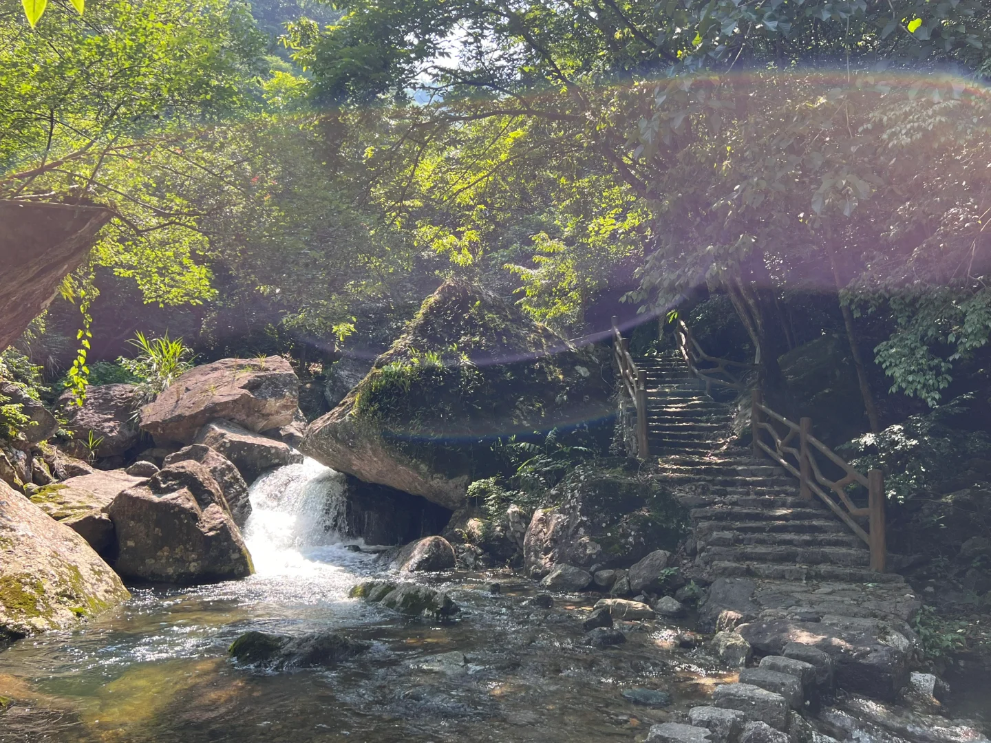 徒步/岩门下村景区环线-绝美瀑布～