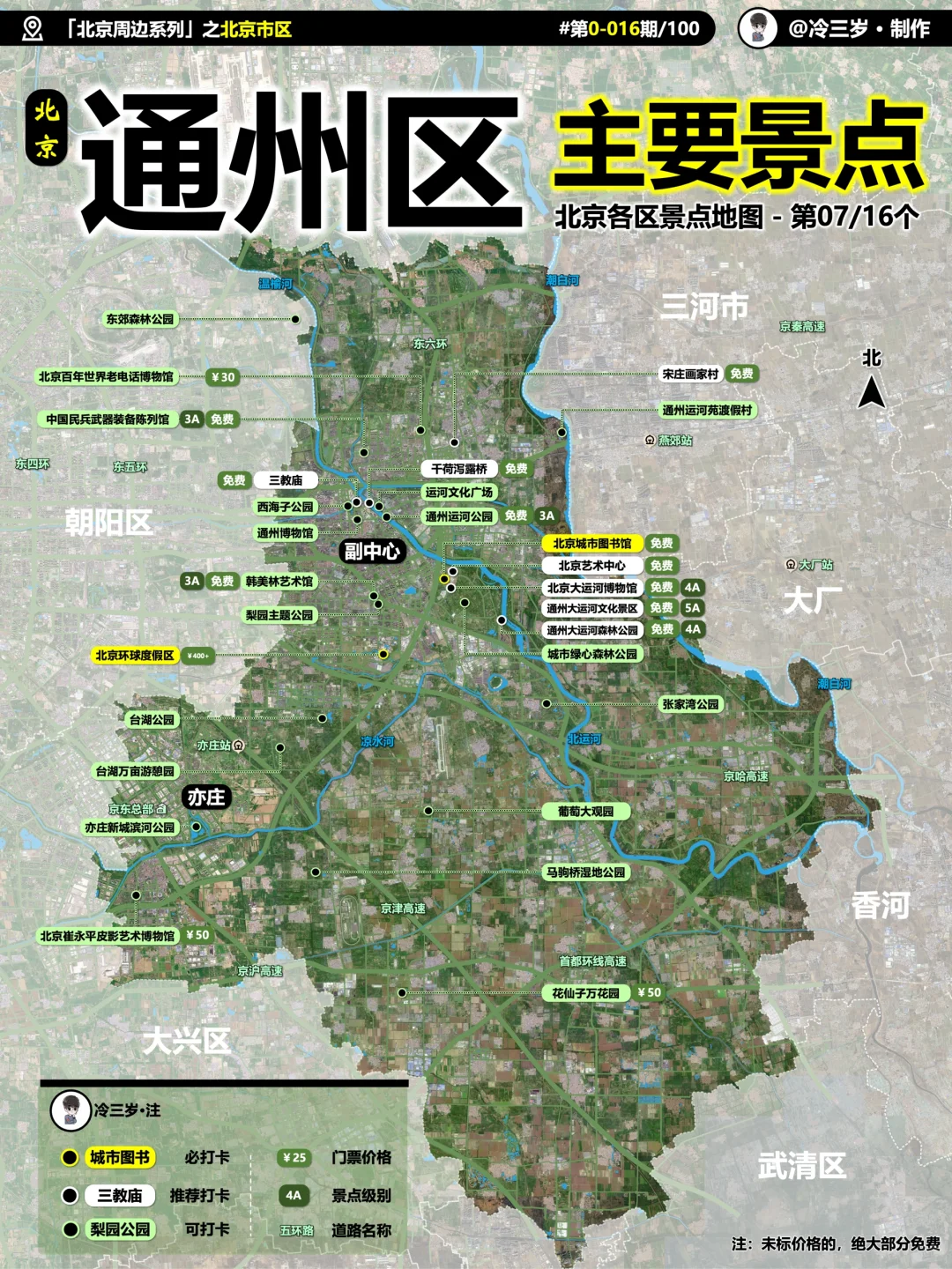 花了半个月，终于盘完北京16区1000个景点