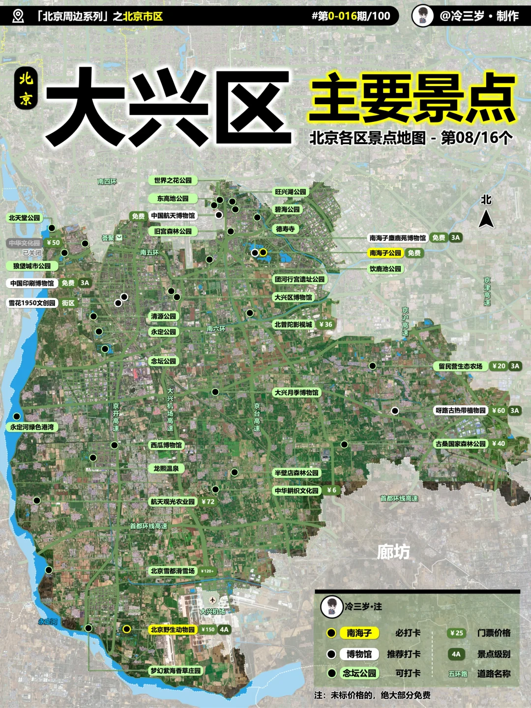 花了半个月，终于盘完北京16区1000个景点