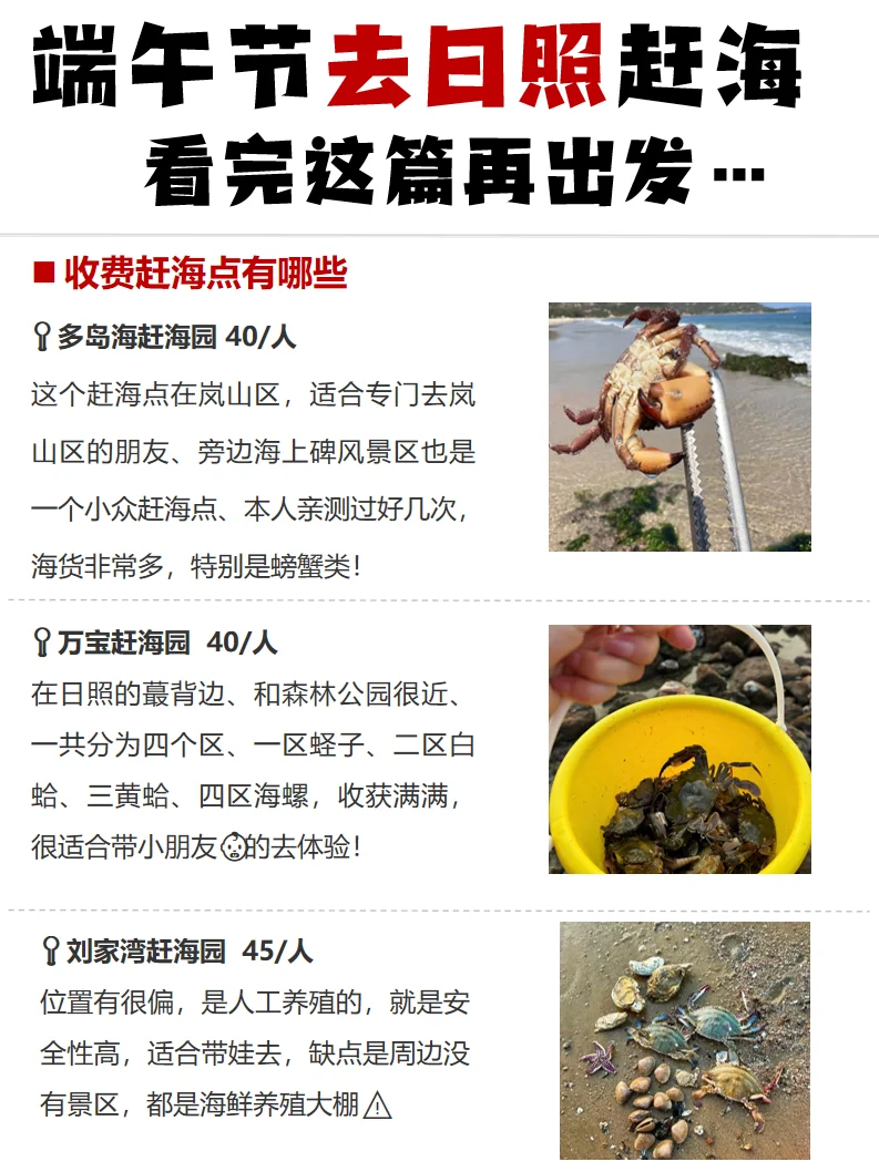 Live实况 端午节去日照赶海看完这篇再出发