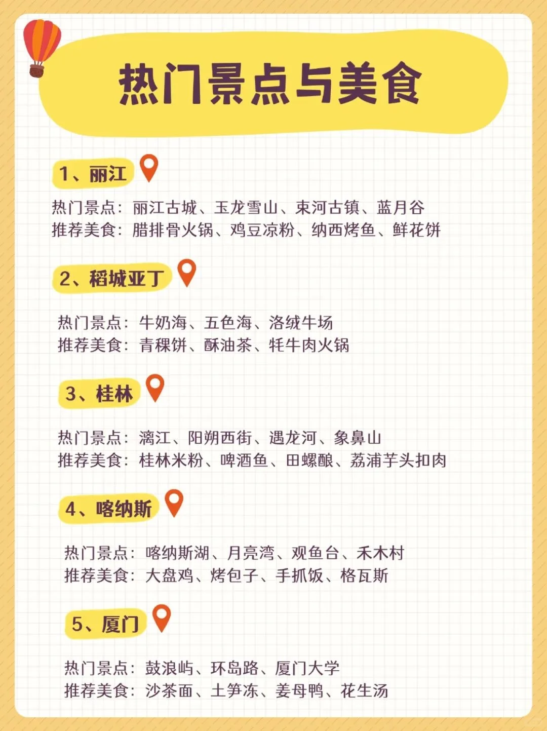 30岁之前必去的旅游目的地及对应景点+美食