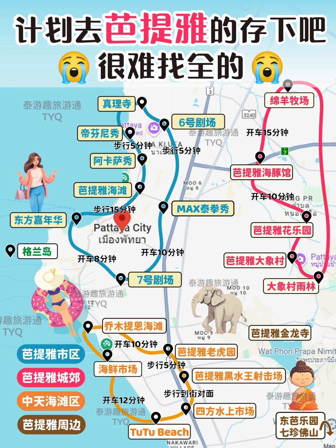 目前是全网最详细的！芭提雅旅游景点指南