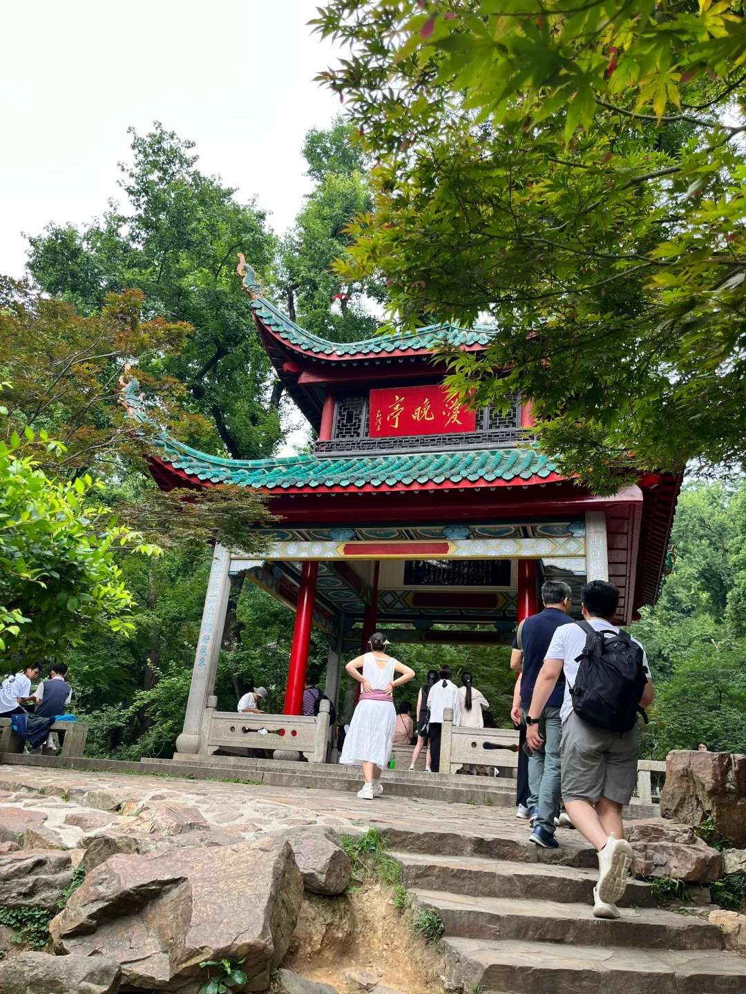 长沙旅游｜橘子洲+岳麓山手绘游玩地图攻略‼️