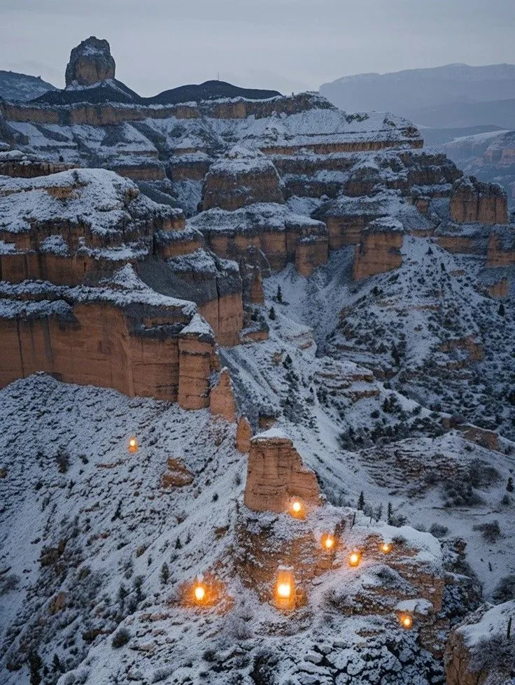 美成油画!千万不要错过雪后的七步沟
