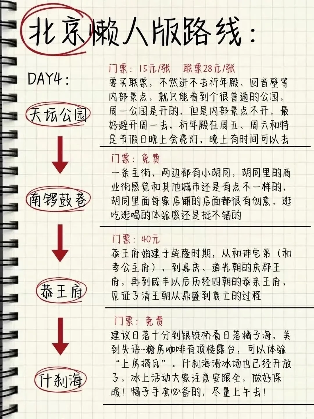 北京旅游📍4天3晚详细city walk懒人路线