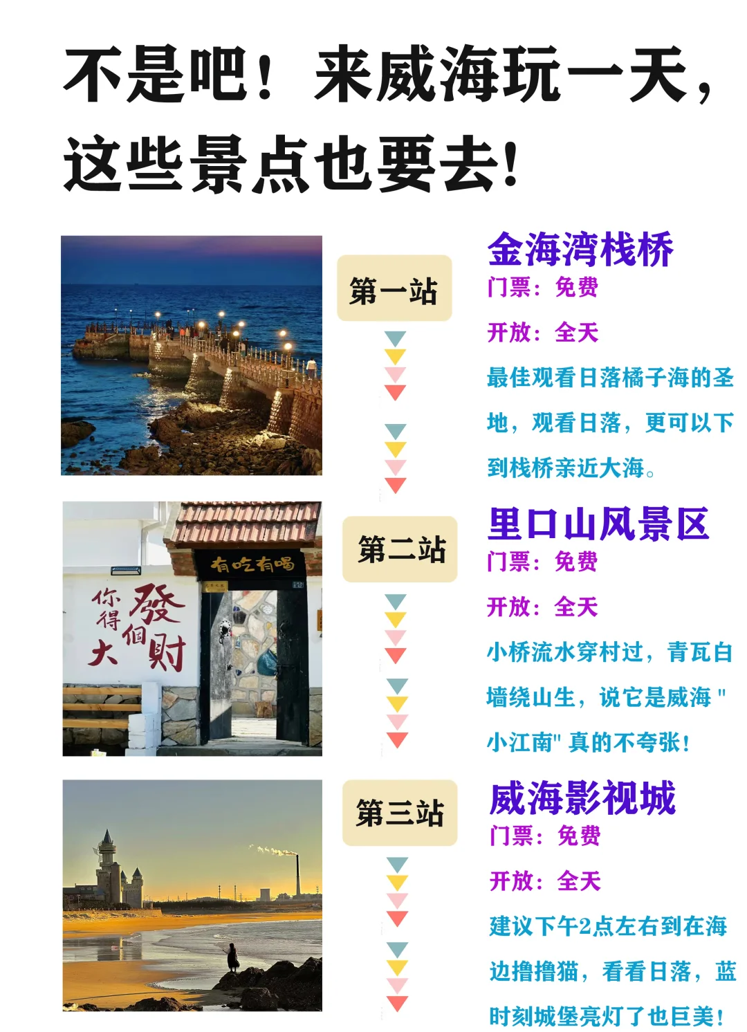 不是吧！来威海玩一天这些景点也要去