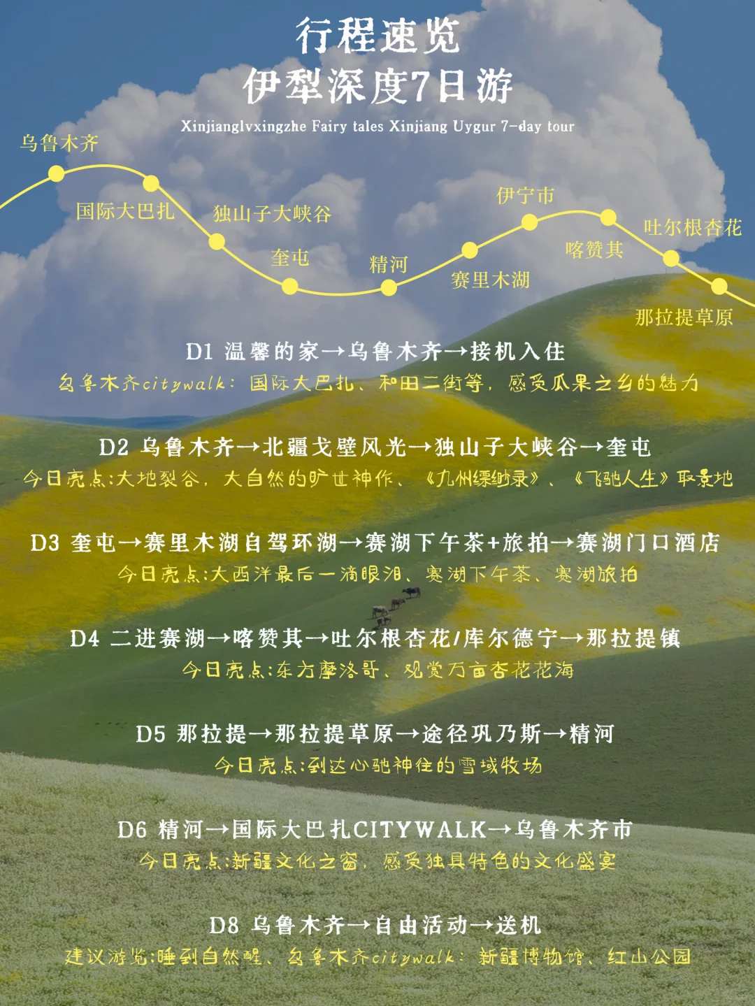 新疆旅游太Chill了❗伊犁限定玩法错过等一年