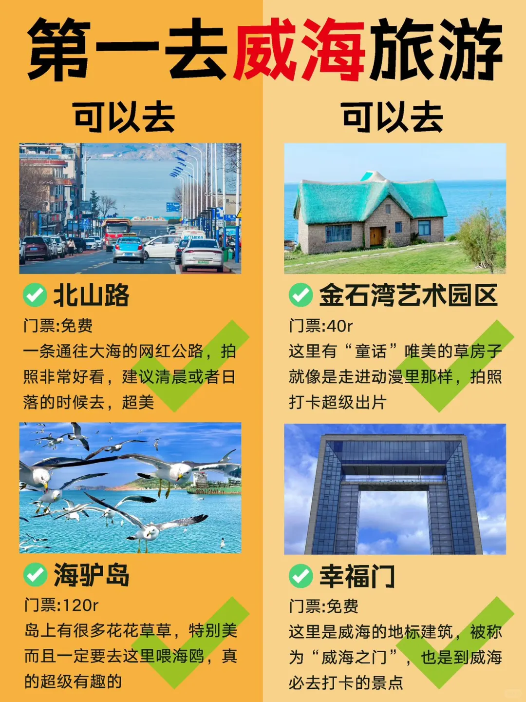 第一次去威海旅游这样玩👋超全攻略码住～