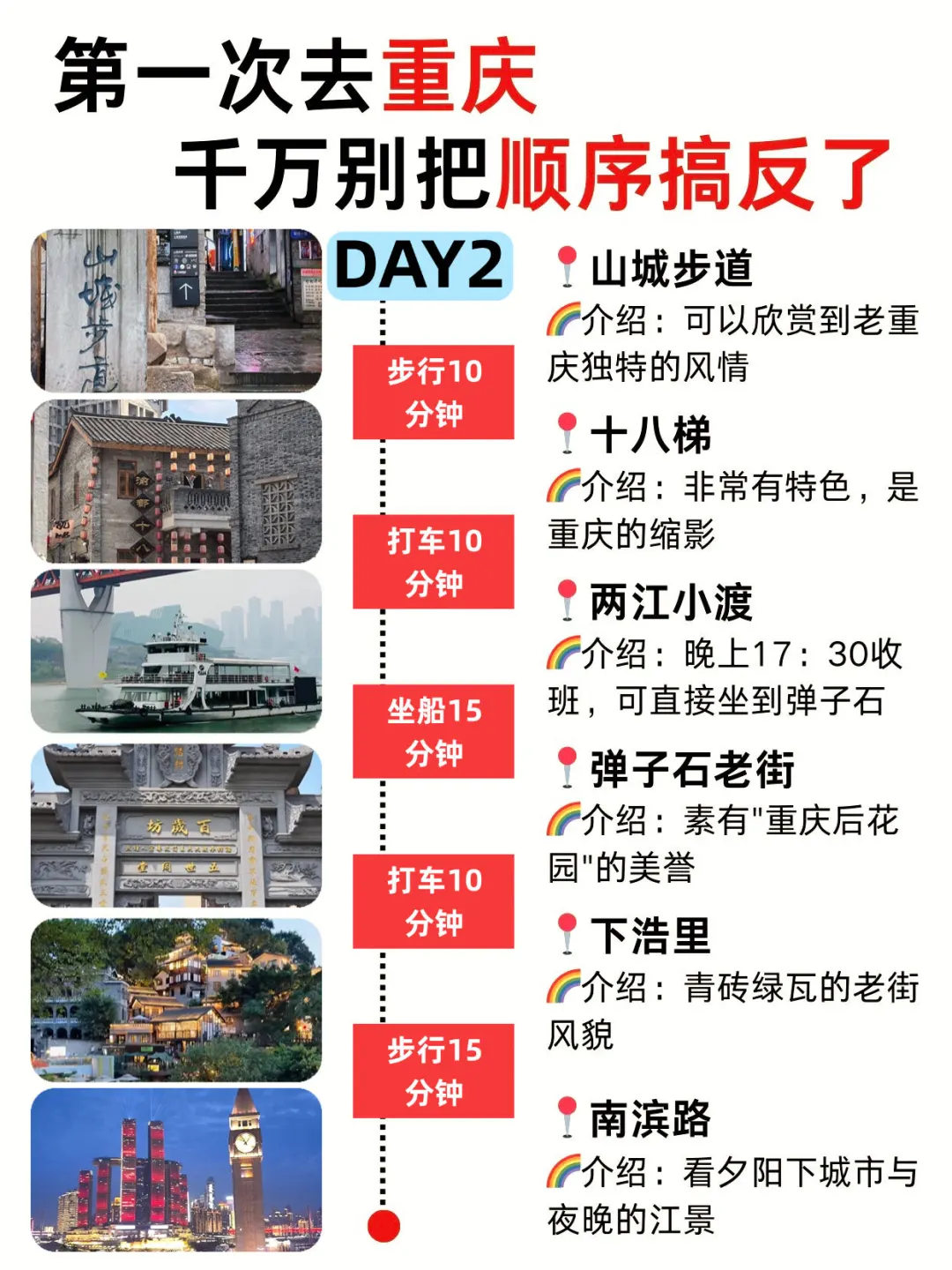 第一次去重庆｜千万别把游玩顺序搞反了！