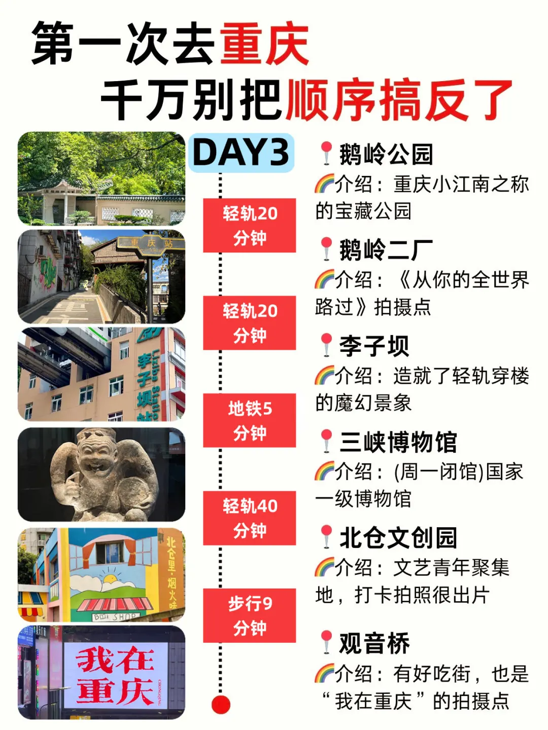 第一次去重庆｜千万别把游玩顺序搞反了！