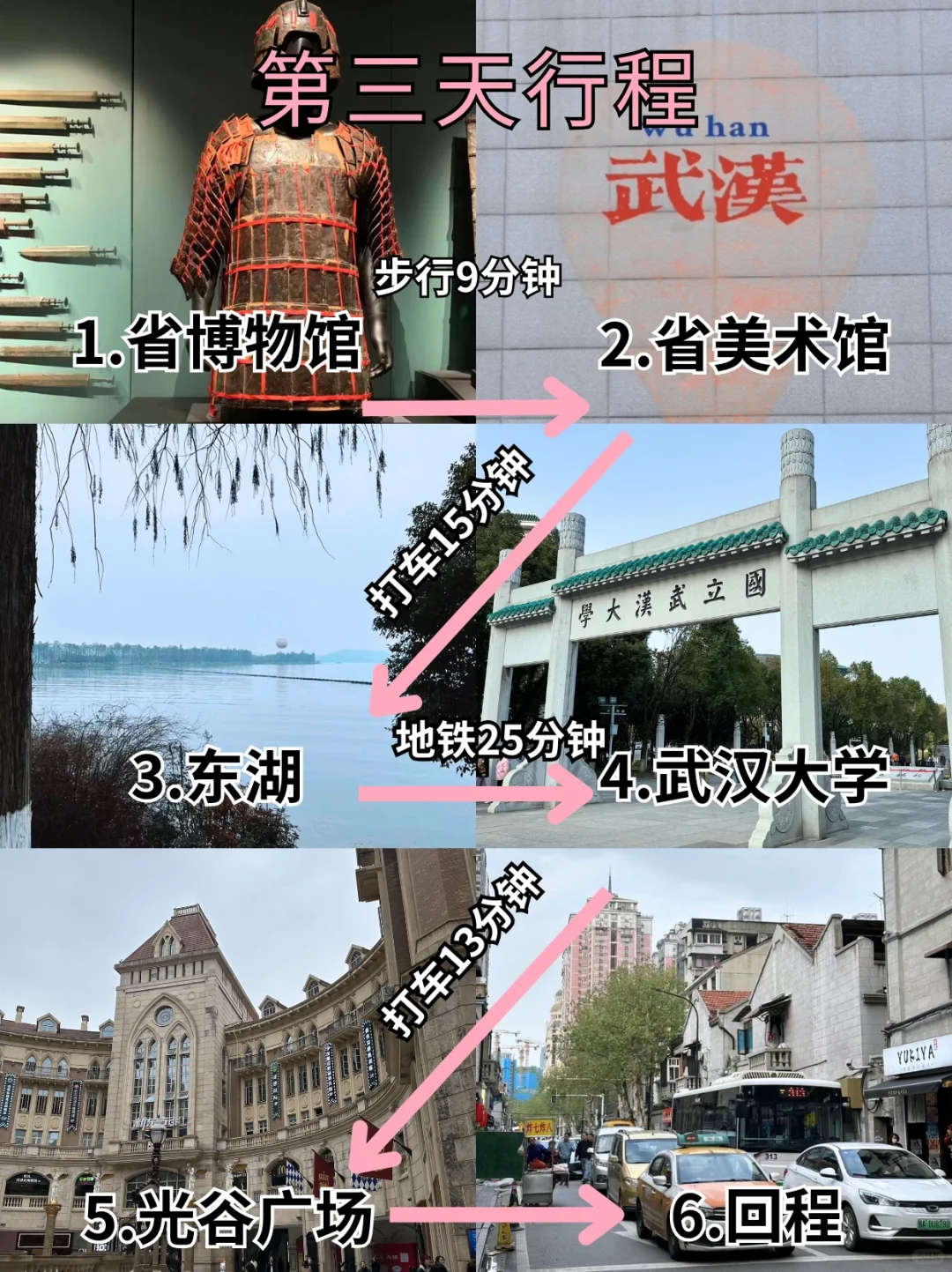 武汉旅游攻略📍三天两晚不绕路行程+建议！！