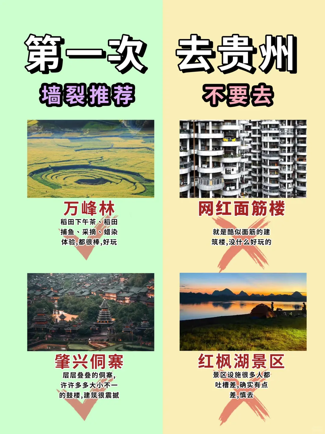 第一次去贵州避暑吃美食，避雷哪里不要去⁉️