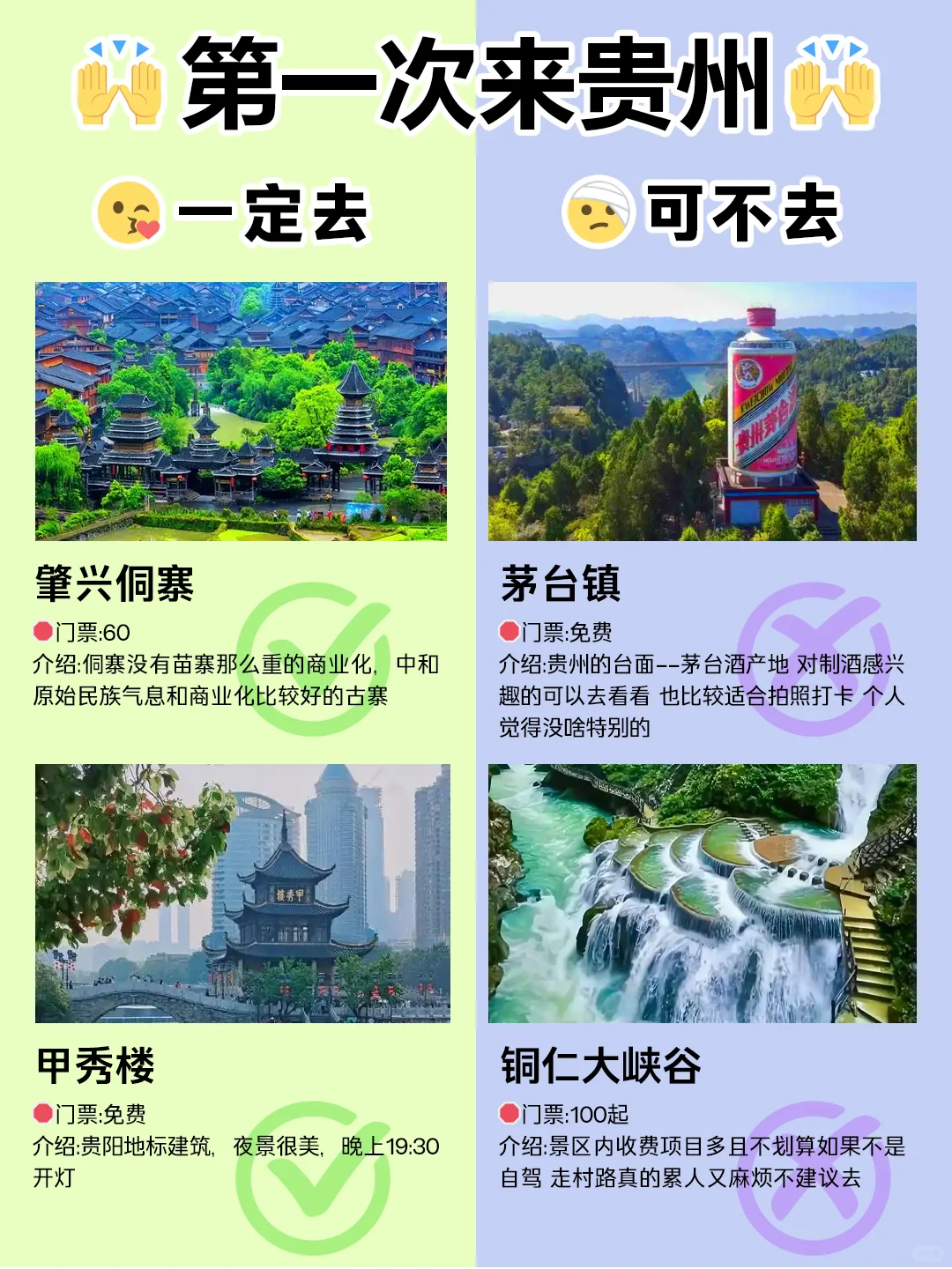 5-6月贵州最新攻略，去建议去🆚不建议去