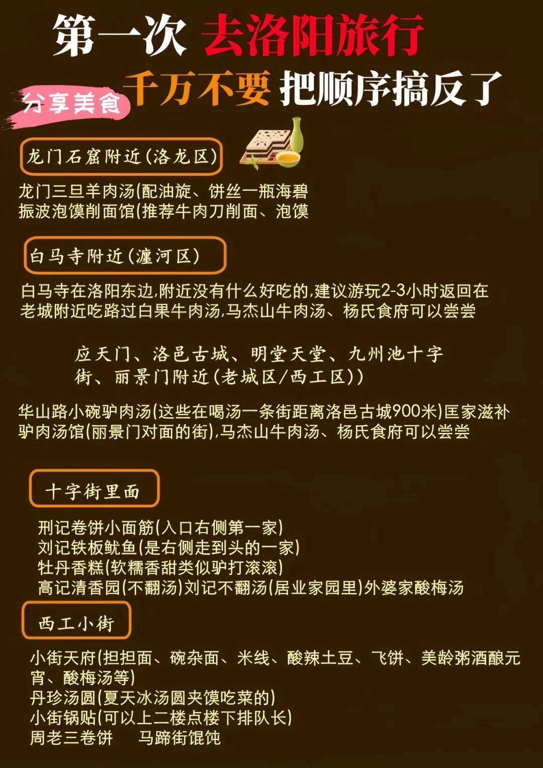 熬了个大夜😳洛阳游玩攻略备好啦✅洛阳真