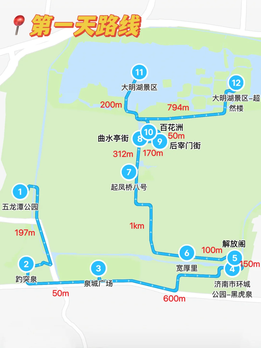 📍济南citywalk｜2天1晚保姆级攻略🌊附路线