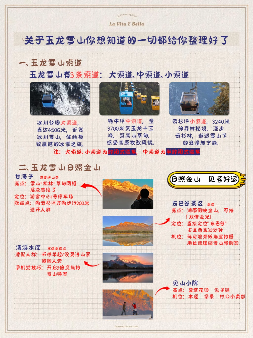 📍玉龙雪山千万别瞎玩｜高颜值路线✨