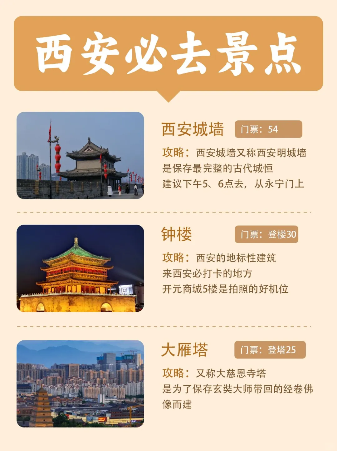 🔥西安必去景点全攻略｜保姆级避坑指南