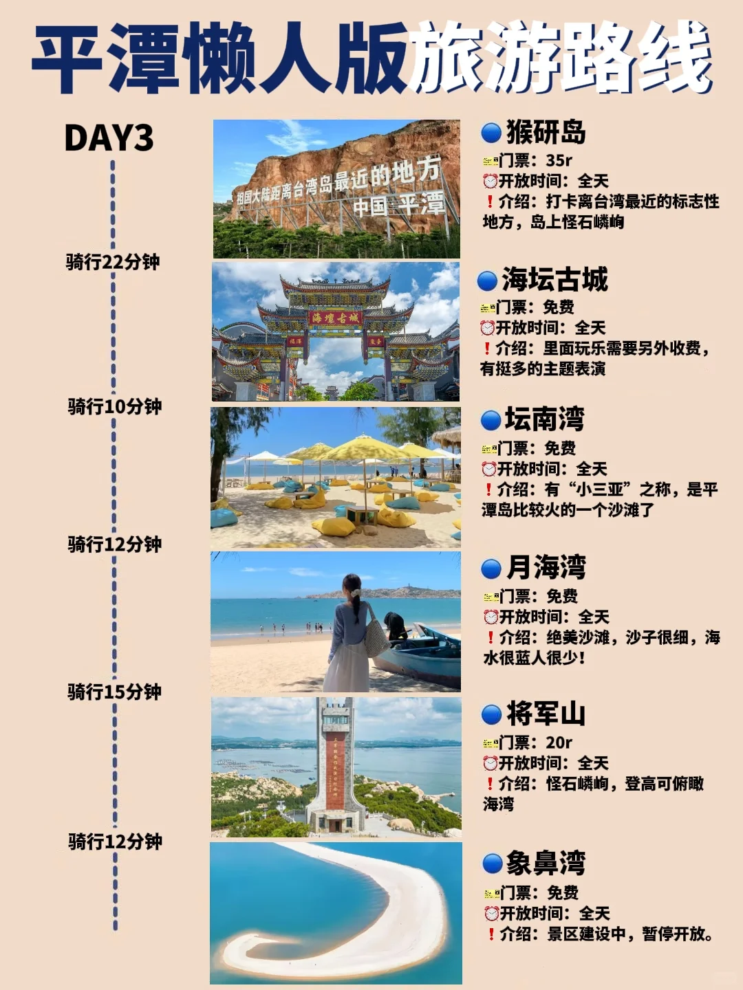 终于有人把平潭路线说清楚了（附旅游攻略）