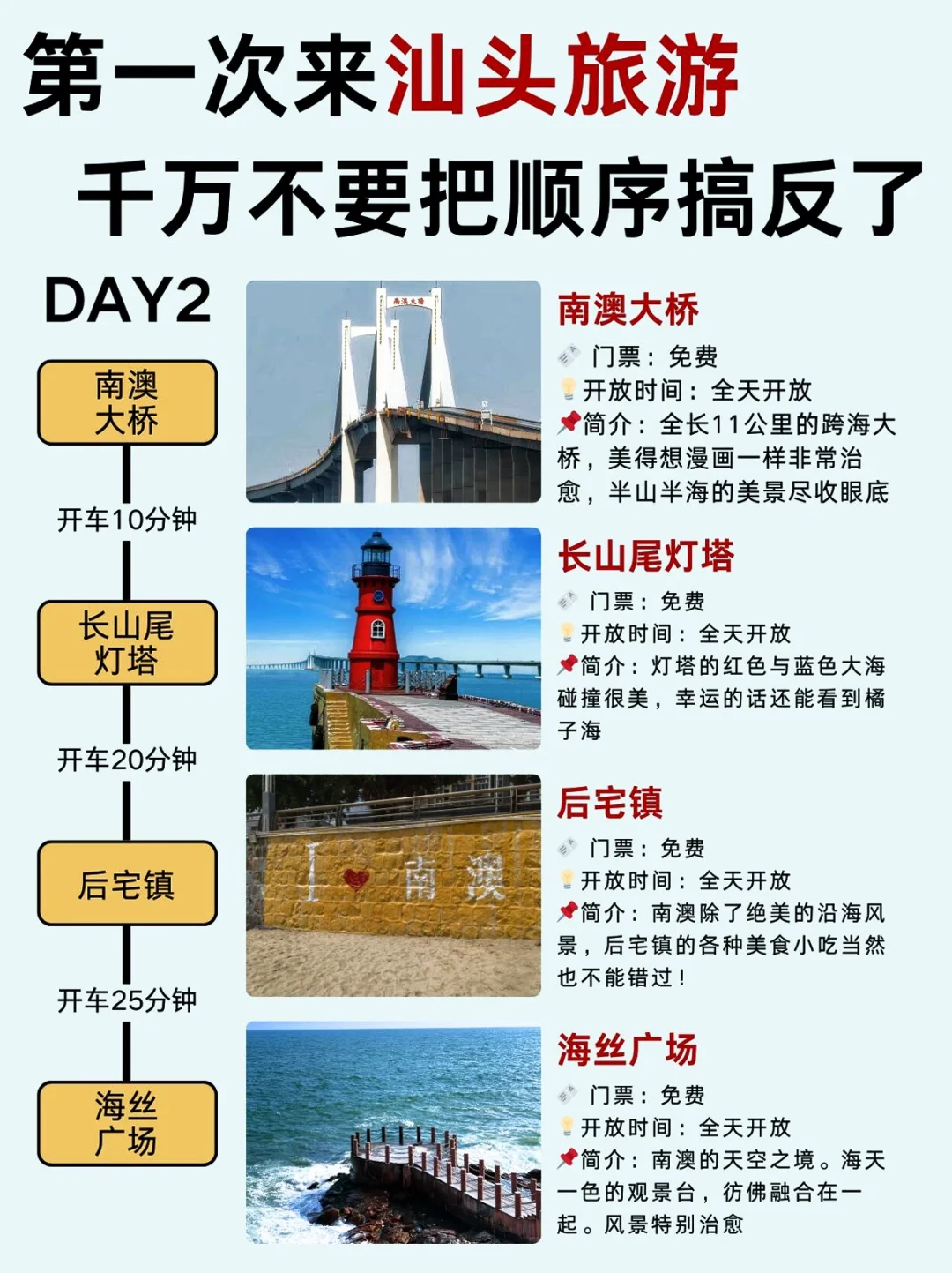 📍汕头旅游攻略!!三天两夜景点线路图大全！