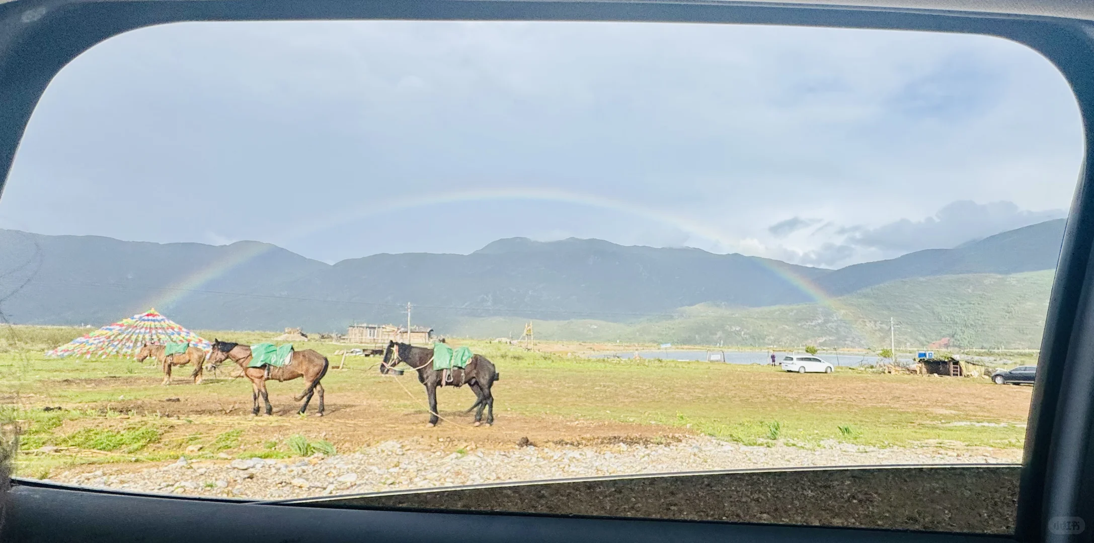 雨过天晴！丽江的彩虹🌈