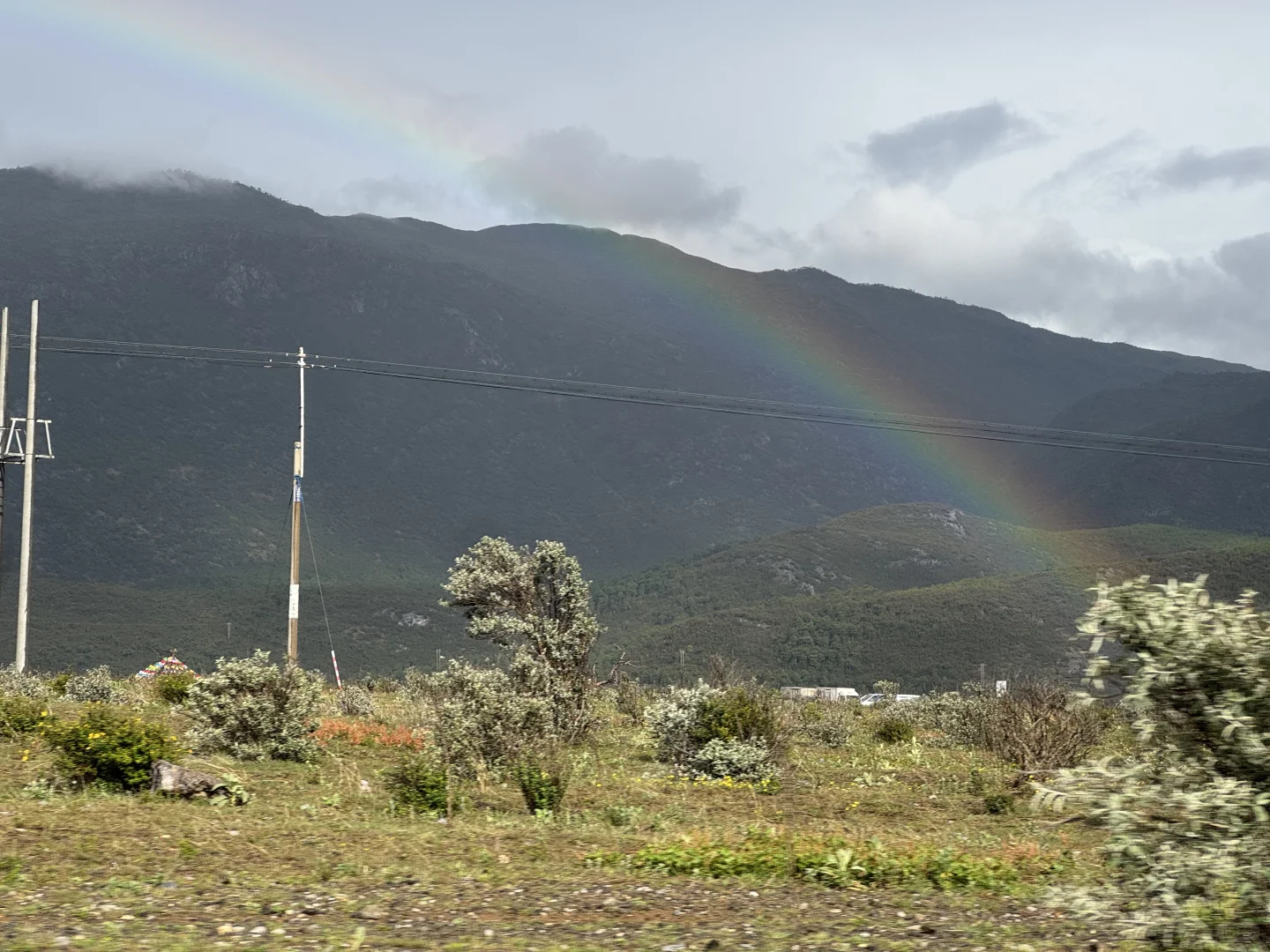 雨过天晴！丽江的彩虹🌈