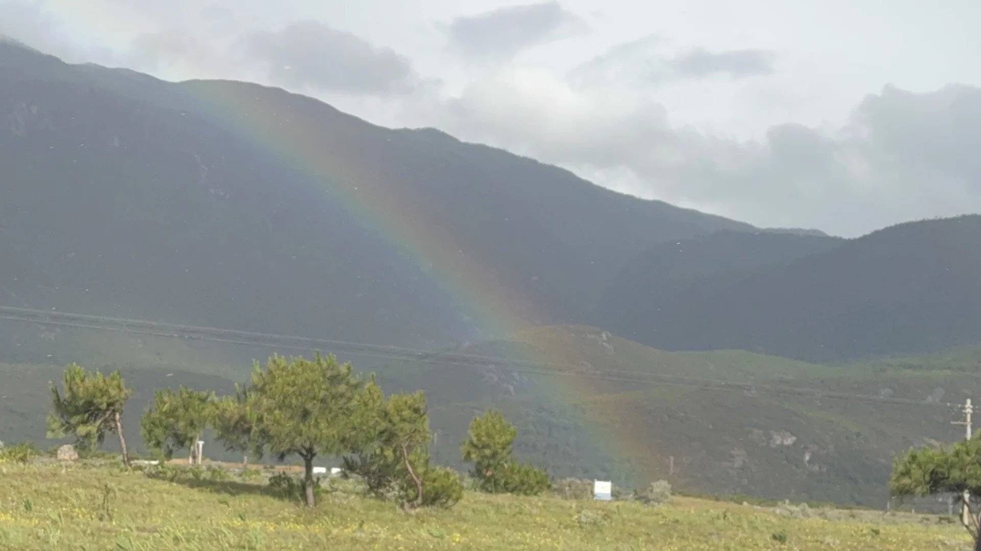 雨过天晴！丽江的彩虹🌈