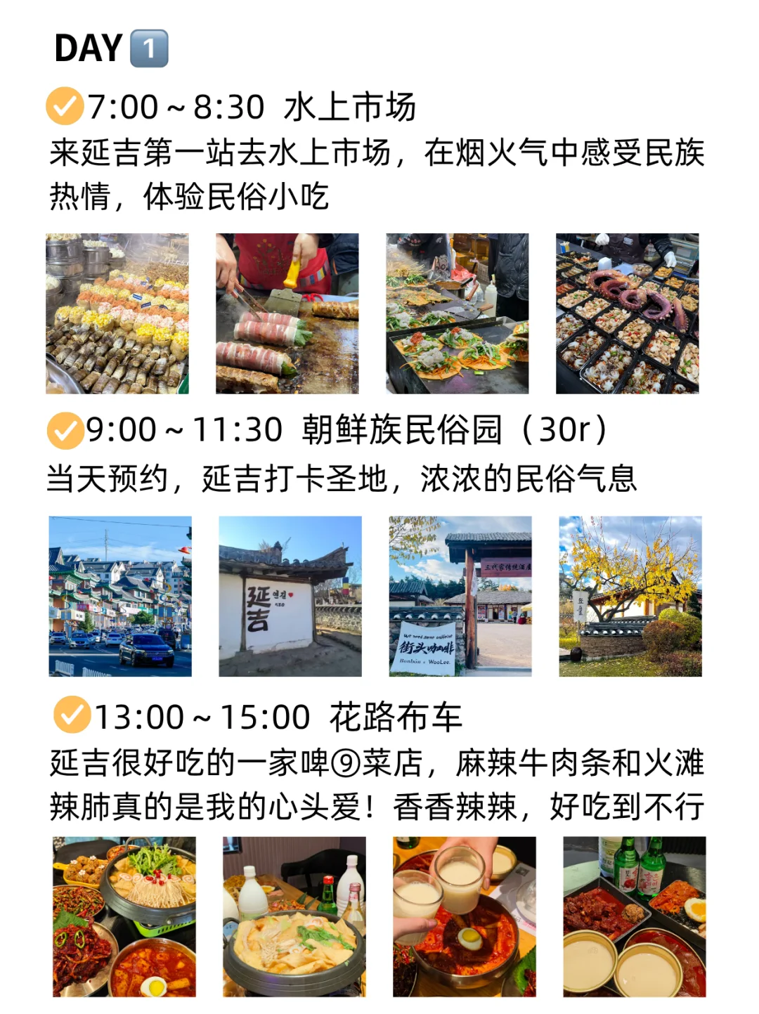 本J人对自己的延吉攻略满意的睡不着🥳