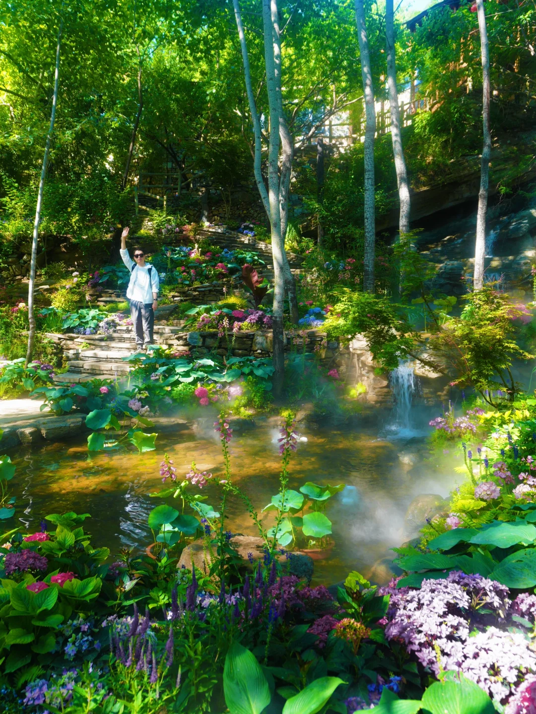 美哭了😭，拍到了同款莫奈花园，亲子友好