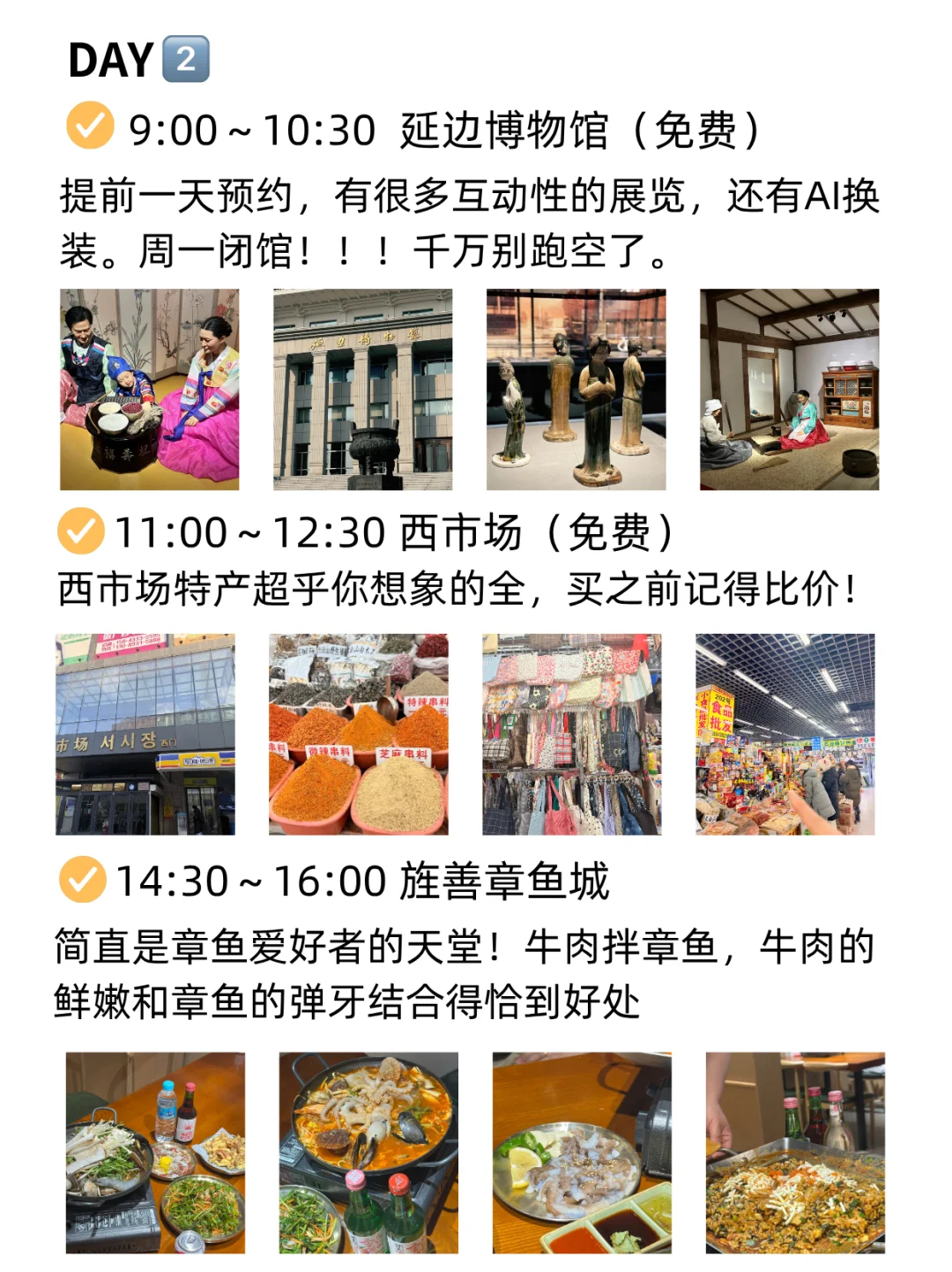 本J人对自己的延吉攻略满意的睡不着🥳